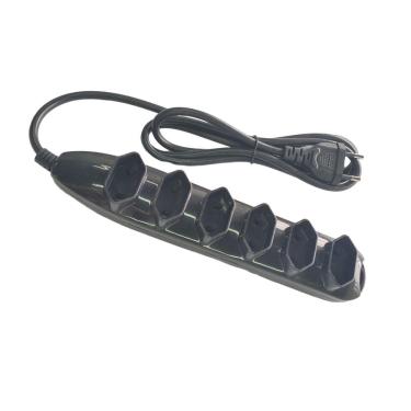 Imagem de Extensão De 1,5 Metros 6 Tomadas - Bivolt - 250V 10 Amperes