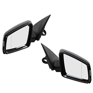 Imagem de aqxreight MercedesW204 Espelhos de Porta Lateral Substituição de Espelhos Retrovisores Aquecidos Dobráveis ​​elétricos para C180 C200 C250 C300 2008-2014, Visibilidade Aprimorada e Construção ABS