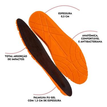 Imagem de Palmilha de Gel P.u Ortopédica Adulto Infantil Real Macia Confortável Para Todos Calçados-Unissex