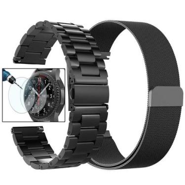 Imagem de Kit Pulseira Para Gear S3 Frontier S3 Classic Milanese Loop Valkit com