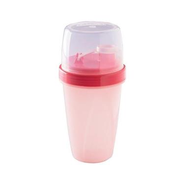 Imagem de Garrafa infantil mini shaqueira Rose 350 ml plasutil - Plasútil