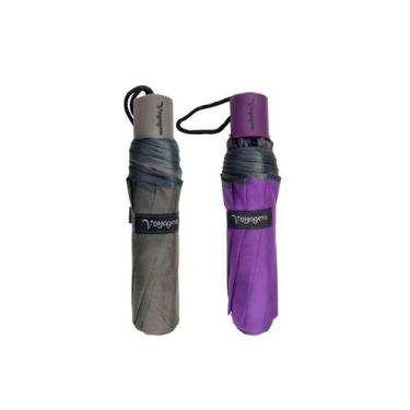 Imagem de Kit 02 Guardas-Chuva Reforçado Voyagem Roxo E Preto 010L