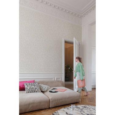 Imagem de Papel de parede Maison folhagem bege - Alta qualidade