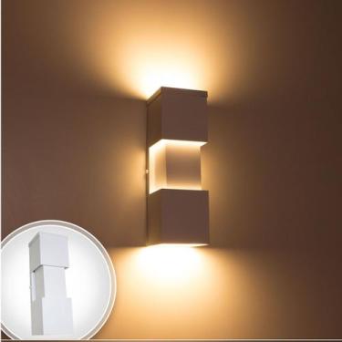 Imagem de Arandela Perfil Branca + 2 Lâmpadas Led 10w 3000K Externa ST148 - Star
