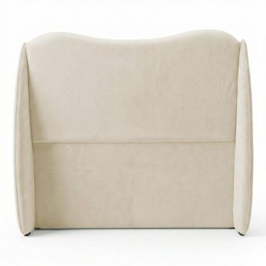 Imagem de Cabeceira Orgânica Para Cama Box Viúva Luma 120cm Bouclê Bege - Abmaza