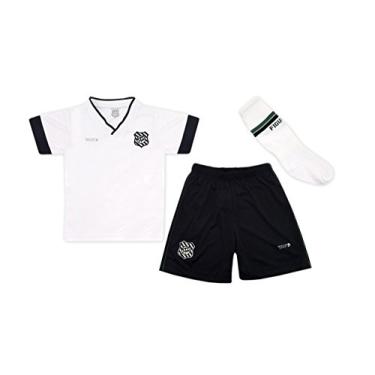 Imagem de Conjunto Dry Uniforme Figueirense, Rêve D'or Sport, Meninos, Branco/Preto/Verde, 4
