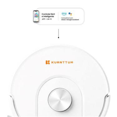 Imagem de Robô Smart Wi-Fi Kuanttum X10 Branco 110V