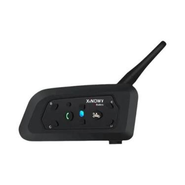 Imagem de Intercomunicador Bluetooth Para Capacete De Moto XINOWY V6 pro 1200M P