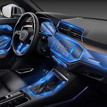 Imagem de MIVLA Interior do carro console central transparente filme protetor de tpu filme de reparo, para acessórios de automóvel audi q3 f3 g2b 2012-2022