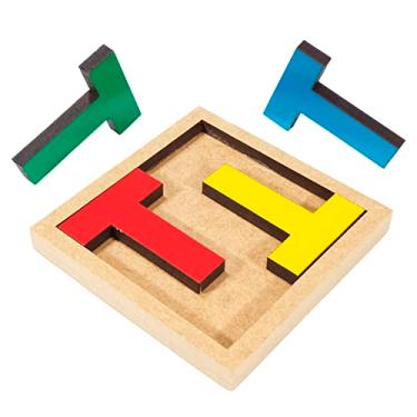 Imagem de Jogo Para Raciocínio Lógico Educativo Quarteto Em Madeira MDF Didático Criança Maninho Brinquedos