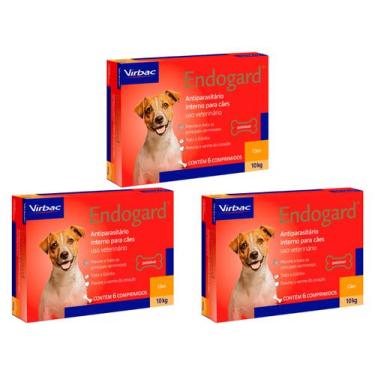 Imagem de Endogard Virbac Cães 10Kg - 6 Comprimidos - 3 Unidades