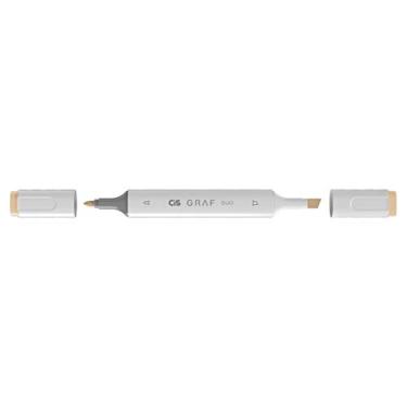 Imagem de Cis 59.6400 Marcador Graf Duo, Amarelo (Yellow Ochre), 6 unidades