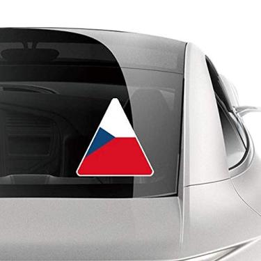 Imagem de DIYthinker Adesivo de carro com a bandeira nacional da República Tcheca para motocicleta e bicicleta
