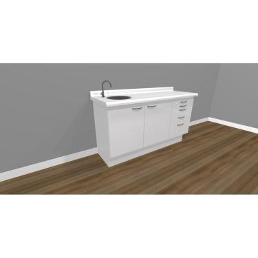 Imagem de Balcão Para Dentistas Triplo Com Pia