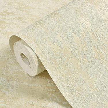 Imagem de Q QIHANG Papel de parede country americano vintage luxo sala de estar quarto estilo rústico árvore flor decoração para casa fundo de TV rolo de papel de parede combinando - bege claro 4 cm L x 81 cm C