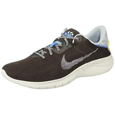 Imagem de Nike Flex Experience Run 11 - Tênis masculino, Veludo, marrom, branco, amarelo, 44