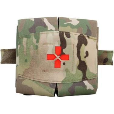 Imagem de Cinto tático Bolsa IFAK Pequena bolsa médica de primeiros socorros EDC Med Bolsa Pacote EMT de sobrevivência de emergência com rede de torniquete para colete de cinto de serviço, Cp