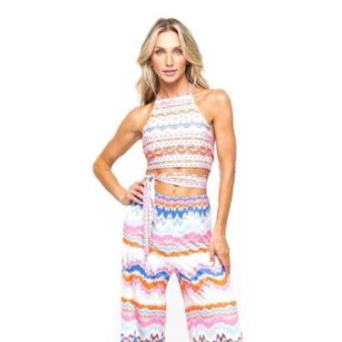 Imagem de Blusa Cropped Feminina Frente Única Estampada Run More-Feminino