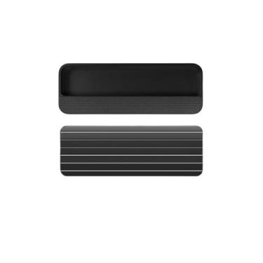 Imagem de Porta do armário, armário, gaveta, maçaneta invisível, ranhura embutida, ranhura escondida, push pull, pasta, maçaneta, fivela, mão, preto mudo, 140 mm, 1