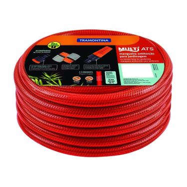 Imagem de Mangueira Antitorção 1/2" Tramontina em PVC 3 Camadas 30m