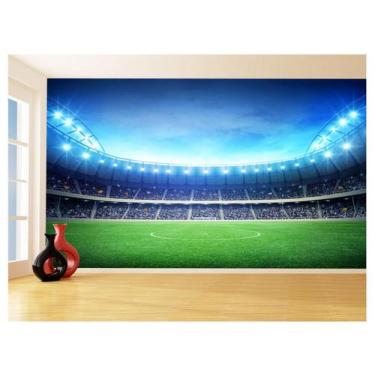 Imagem de Papel De Parede 3D Esporte Estádio Gramado Campo 3,5M Spt64 - Você Dec