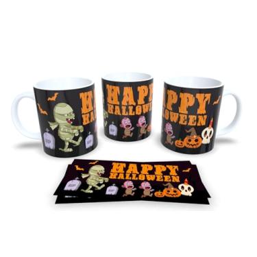 Imagem de Canecas de Porcelana Branca Personalizadas Halloween (Mod.12)