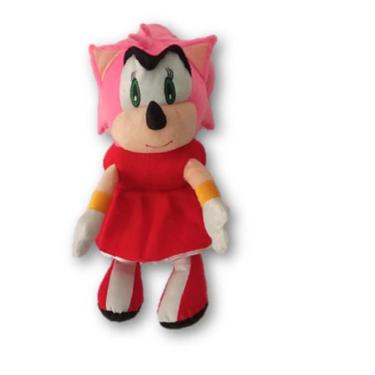 Imagem de Boneca Amy Rose Da Turma Do Sonic Cor Rosa Linda - R.B VARIEDADES