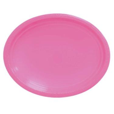 Imagem de Prato papel liso rosa bebe ecologico 18cm c/10 unidades - Silver Festa
