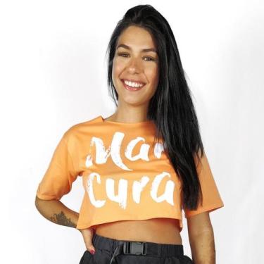 Imagem de Blusa Cropped Feminina WSS Brasil Mar Cura Laranja - Web Surf Shop - W