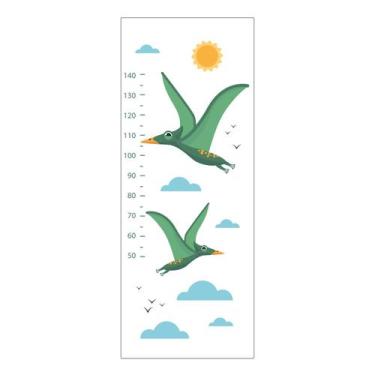 Imagem de Régua de Crescimento Adesivo Dino Verde 167 cm Altura - Império da Imp