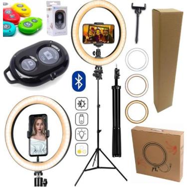 Imagem de Iluminador Ring Light Completo Anel Led Make Profissional Portátil Usb