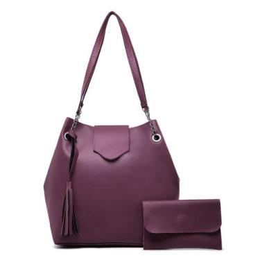 Imagem de Bolsa feminina Kit 2 em 1 Bolsa Saco + Carteira Feminina - Pierre, Vin