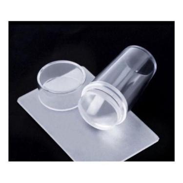 Imagem de Carimbo C/ Placa De Unha Transparente De Silicone - oem