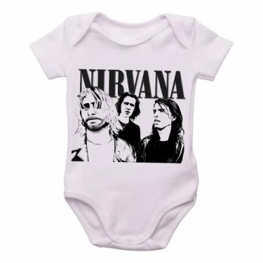 Imagem de body nenê criança roupa bebê Nirvana - Empório Dutra, M   ( 2-4 Meses 