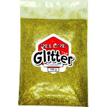 Imagem de Glitter PVC Ouro Brilho 100G - Embalagem com 100G - Honey