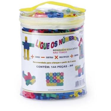 Imagem de Brinquedo para Montar Ligue Números 144 Peças - Monte Libano