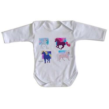 Imagem de body nenê criança roupa bebê manga longa 4 Cavalos de fogo - Empório D