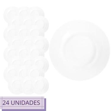 Imagem de Jogo 24 Pratos Temperado Sobremesa Menu 19cm Restaurante - Nadir Figue