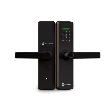 Imagem de Fechadura Digital Biométrica Goldentec Cor Preto Gt Smart