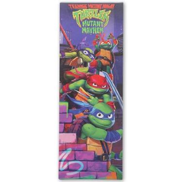Imagem de Teenage Mutant Ninja Turtles Mutant Mayhem Gallery Wrapped Canvas Wall Decor - Grande arte de parede TMNT para quarto ou sala de cinema