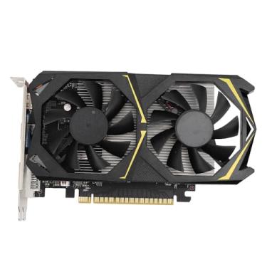 Imagem de Placa Gráfica GDDR5 de 4 GB, Placa Gráfica de Vídeo para Jogos de Computador, PCI Express 128 Bits 3.0 X 16 Ventilador de Resfriamento Duplo Com Porta de Exibição DVI Interface
