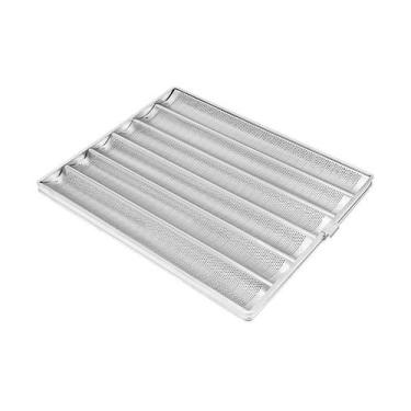 Imagem de 10 Esteira Canaleta 6 ondas Perfurada Alumínio 58X70 Imeca