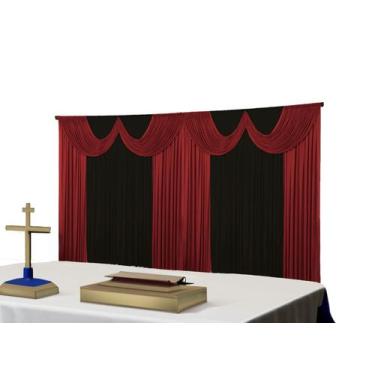 Imagem de Cortina Paris Malha Igreja Festas Eventos 8 metros - Dennis Confecções