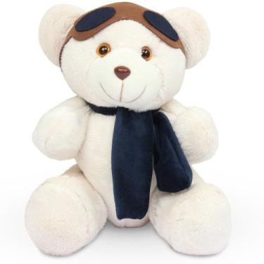 Imagem de Urso para Nicho Aviador Baunilha com Marinho M - Gulu