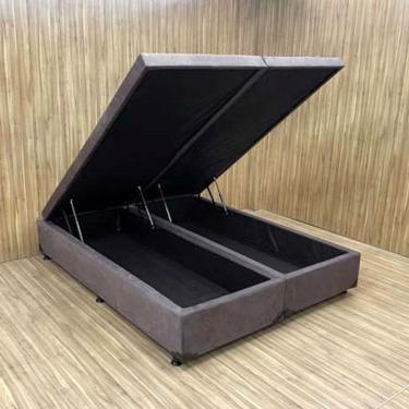 Imagem de Cama Box Baú King Size Bipartido Premium 186x198x40cm