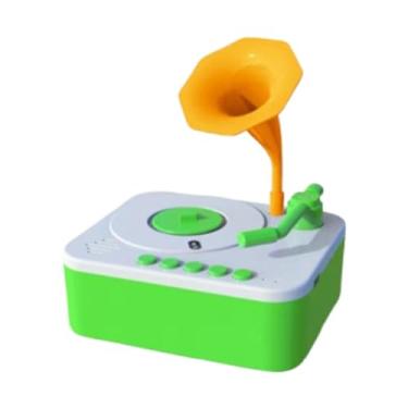 Imagem de Generic Gramofone infantil com 96 cartas, educação infantil, toca-discos, tocador de música, fonógrafo infantil para crianças de 3 a 6 anos, presente, B