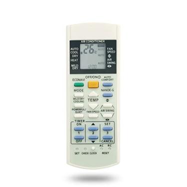 Imagem de Controle remoto de substituição A75C3300 para ar condicionado Panasonic AC A75C3208 A75C3706 A75C3708 A75C3576 A75C3724 CWA75C3724 (tela em Fahrenheit e Celsius)