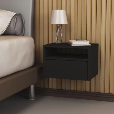 Imagem de Mesa De Cabeceira Suspensa 1 Gaveta mdp