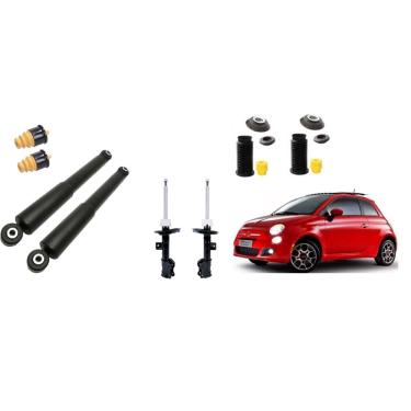 Imagem de Amortecedor fiat 500 dianteiro E traseiro polones + kit 2011/2016