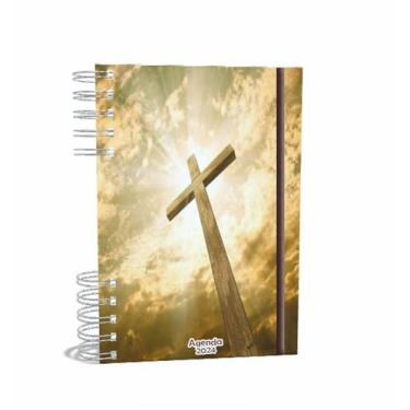 Imagem de Agenda Gospel Cristã 2024  - Calvário -  A5 2024 - Um Versículo em Tod